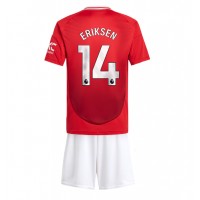 Fotbalové Dres Manchester United Christian Eriksen #14 Dětské Domácí 2024-25 Krátký Rukáv (+ trenýrky)